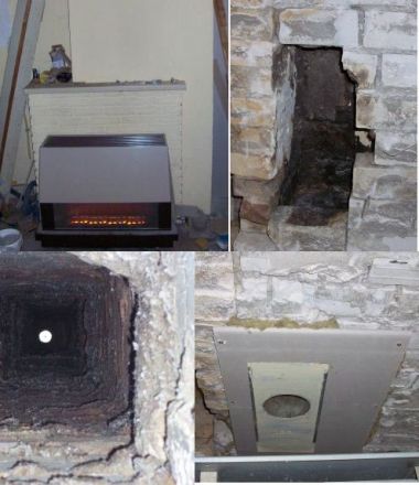 Tijdelijke afvoer gaskachel, gevaarlijk??? Woonkamer gas kachel