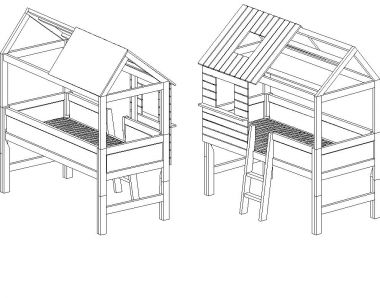 Goede Boomhut bed maken YM-58