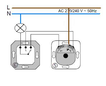 schakeling met dimmer |