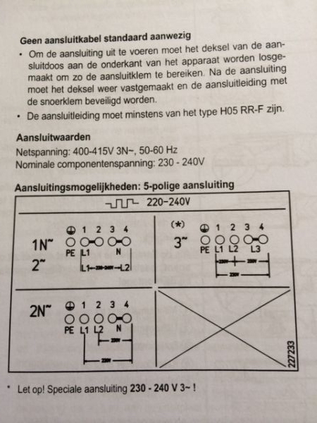 Vertrouwelijk Vanaf daar Groen Aansluiten 4 polige inductieplaat op 5 polige wcdt | KLUSIDEE.NL