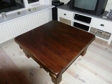 Fonkelnieuw Eiken salontafel opknappen RD-87