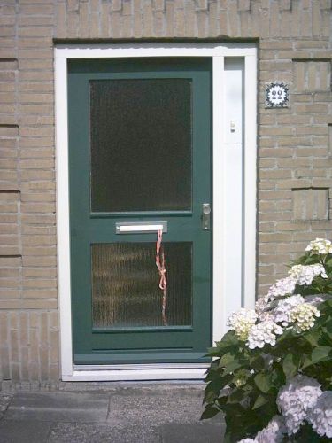 legaal Baan Mand Glasplaat in de voordeur vervangen voor een houtpaneel | KLUSIDEE.NL