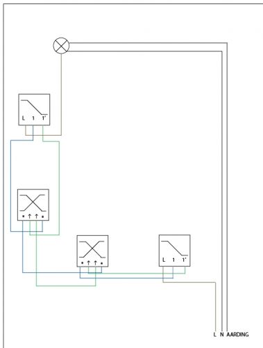 Specifiek Veel kraam 4 schakelaars 1 lichtpunt | KLUSIDEE.NL