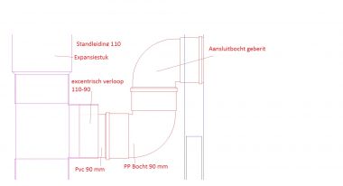 op vakantie Vertrouwen op Kort geleden Afvoer hangend toilet 90 mm op 110 | KLUSIDEE.NL