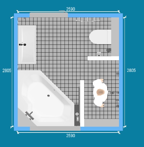 Madison Variant adelaar Idee voor indeling badkamer | KLUSIDEE.NL