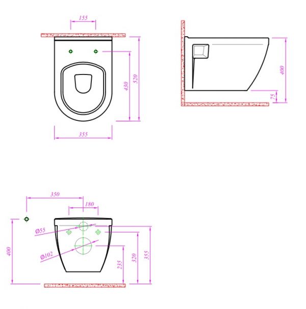 uitgang toilet | KLUSIDEE.NL