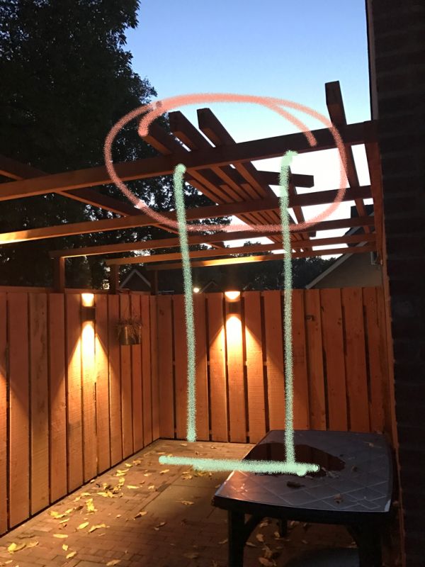 vezel onderwerp mechanisme Schommel aan pergola. | KLUSIDEE.NL