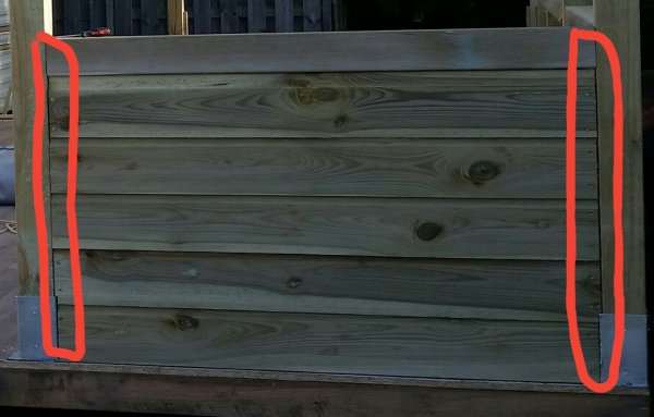 Beste Kieren geimpregneerd hout veranda opvullen MZ-85
