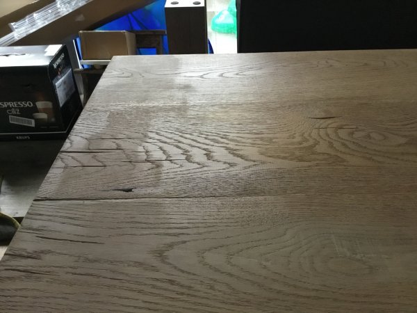 Massief eiken tafel opknappen, HELP |