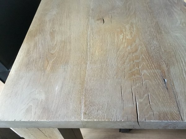 Wonderbaarlijk Massief eiken tafel opknappen, HELP VO-67