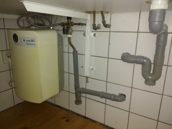 enkel en alleen Intact Traditie Vaatwasser aansluiten op de plek van de oude close-in boiler | KLUSIDEE.NL