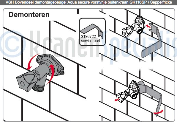 Generator Warmte Gevestigde theorie Kraan verwijderen - buitenkraan komt niet van de muur af | KLUSIDEE.NL