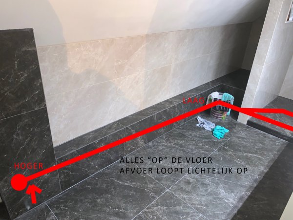 Oplossing afvoer water douche | KLUSIDEE.NL