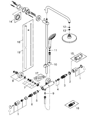 Lekkage Grohe stortdouche, vervangen? |