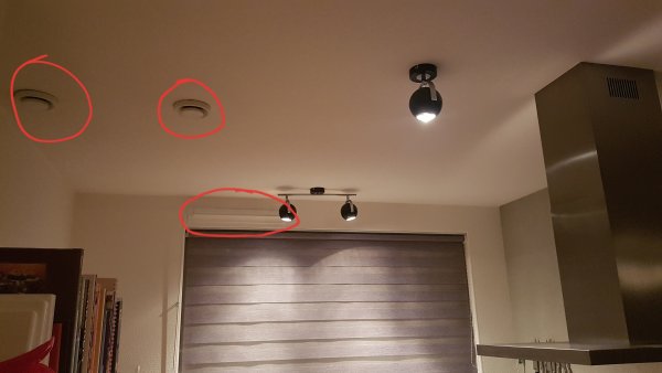 Ongebruikt Verlaagd plafond keuken thv ventilatierooster DU-53