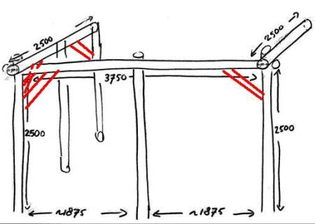 Einde Tarief vis Pergola van bamboestammen | KLUSIDEE.NL