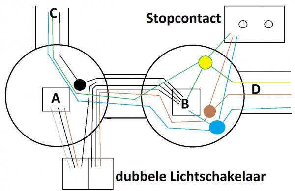 alarm calorie rand Dubbele lichtschakelaar opnieuw aansluiten | KLUSIDEE.NL