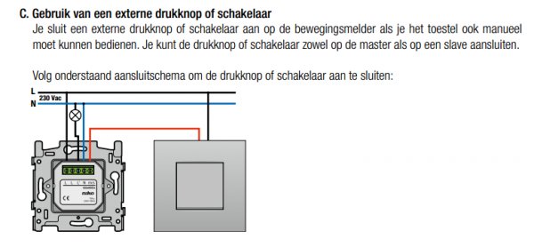 shampoo Perseus Wijzer Aansluiten bewegingsmelder met schakelaar | KLUSIDEE.NL