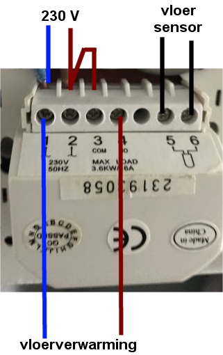 eigendom Bloeden cliënt Aansluiten bediening elektrische vloerverwarming | KLUSIDEE.NL